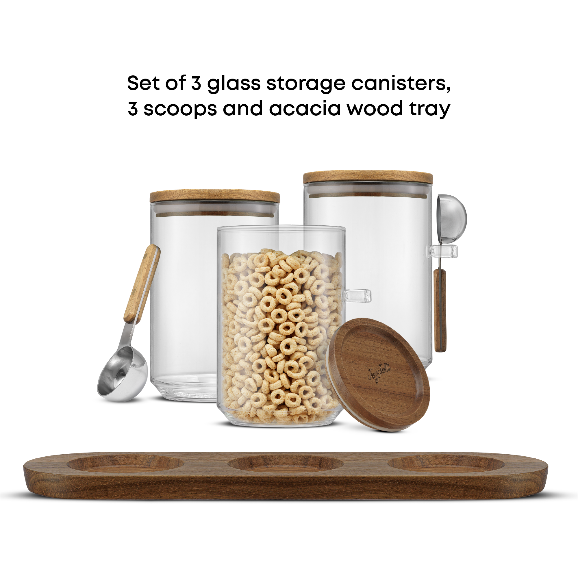 joyjolt-holden-11-piece-glass-canister-set-with-acacia-wood-tray image 3