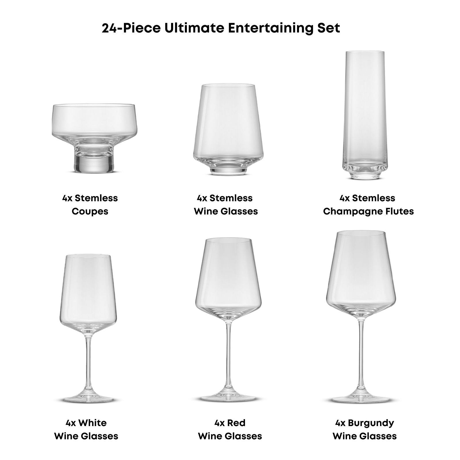 joyjolt-sidney-24-piece-crystal-glassware-entertaining-set image 3